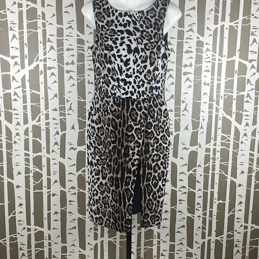 Cato Leopard Print Sheath Dress NEW 6